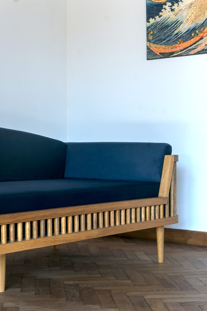 sofa drewniana dab wedzony